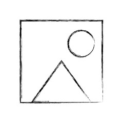 flat line uncolored artwork over white  background vector illustration