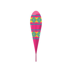 colorful  feather  over  white background vector illustration