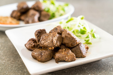 beef steak with vegetable