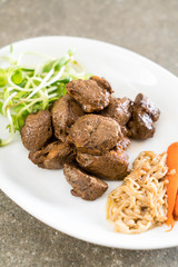 beef steak with vegetable