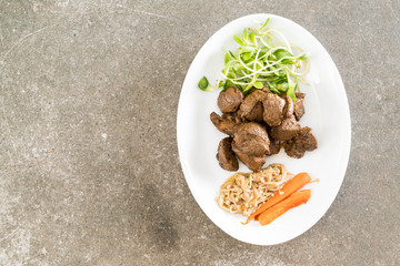 beef steak with vegetable