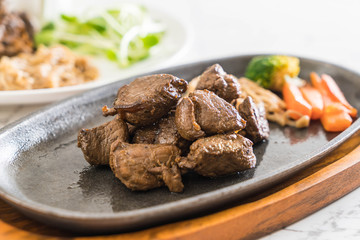 beef steak with vegetable