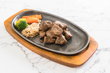 beef steak with vegetable