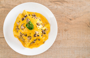 Creamy Omelet with Mushroom