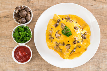 Creamy Omelet with Mushroom