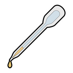 Dropper for urine test vector illustration design