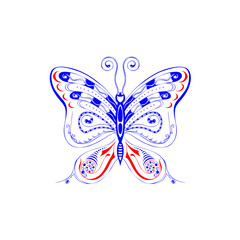 Fototapeta na wymiar wing of butterfly
