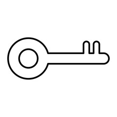 key old isolated icon vector illustration design