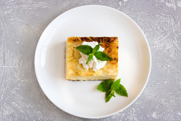 Casserole with vermicelli and cottage cheese