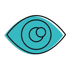 eye sign isolated icon vector illustration design