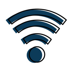 wifi signal isolated icon vector illustration design