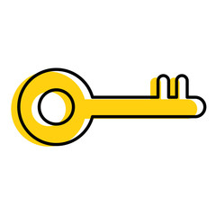 key old isolated icon vector illustration design