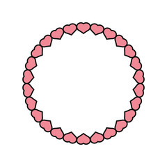 colorful  design with hearts on white  background  vector illustration