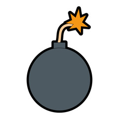 Obraz premium explosive boom isolated icon vector illustration design