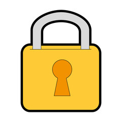 safe secure padlock icon vector illustration design