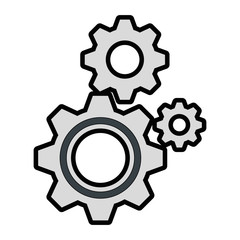 gears machinery isolated icon vector illustration design
