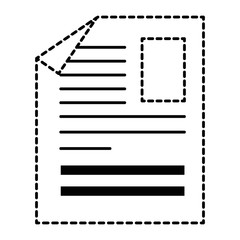 document paper isolated icon vector illustration design