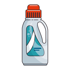 cleaner bottle laundry product vector illustration design