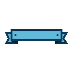 frame with ribbon icon vector illustration design