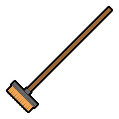 drying mop isolated icon vector illustration design