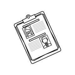 report table icon over white background vector illustration