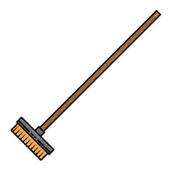 drying mop isolated icon vector illustration design