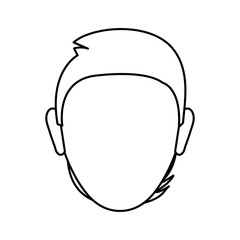 avatar man icon over white background vector illustration