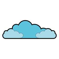 clouds sky isolated icon vector illustration design