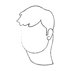 beautiful woman head avatar character vector illustration design