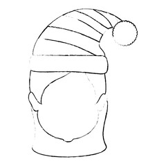 woman sleeping with hat character icon vector illustration design