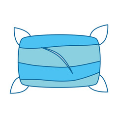 Comfortable pillow isolated icon vector illustration design