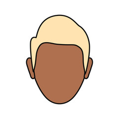 avatar man icon over white background colorful design vector illustration