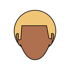 avatar man icon over white background colorful design vector illustration