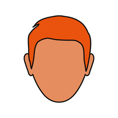avatar man icon over white background colorful design vector illustration