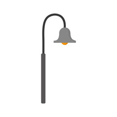 Fototapeta premium street lamp icon over white background vector illustration