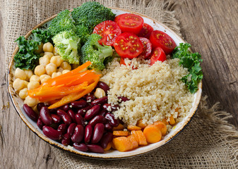 Healthy vegetables bowl