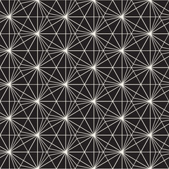 Seamless pattern with lines lattice. Vector abstract background. Stylish cell structure