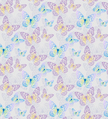 batterfly gold patterns seamless