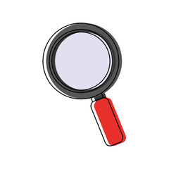 magnifying glass icon over white background vector illustration