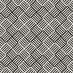 Abstract geometric pattern with stripes, lines. Seamless vector ackground. Black and white lattice texture.