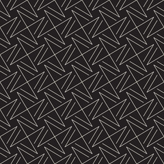Abstract geometric pattern with stripes, lines. Seamless vector ackground. Black and white lattice texture.