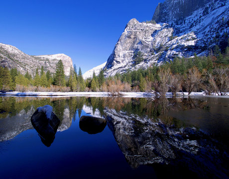 Winter Yosemite Lake