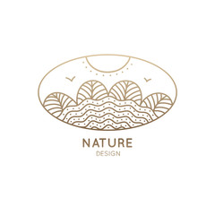 Logo oval nature