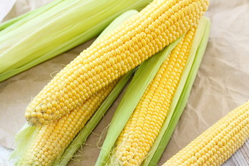 Fresh raw corn