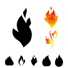 Fire icon isolated