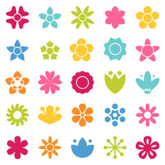 Flower icon set