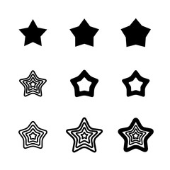 Star Vector Icons Isolated