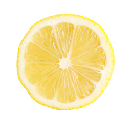 Lemon slice isolated on white