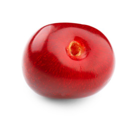 Fresh sweet cherry on white background, close up