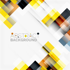 Fototapeta premium Abstract blocks template design background, simple geometric shapes on white, straight lines and rectangles